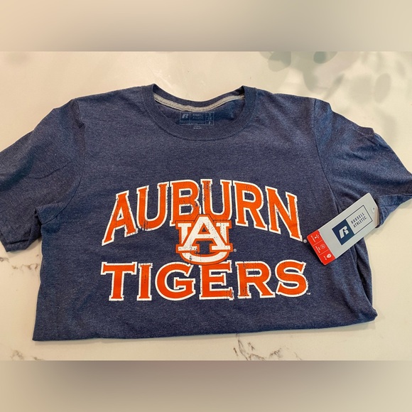 Go Tigers! War Eagle! Auburn University tee shirt. Adult small. NWT. Navy. - Picture 2 of 3